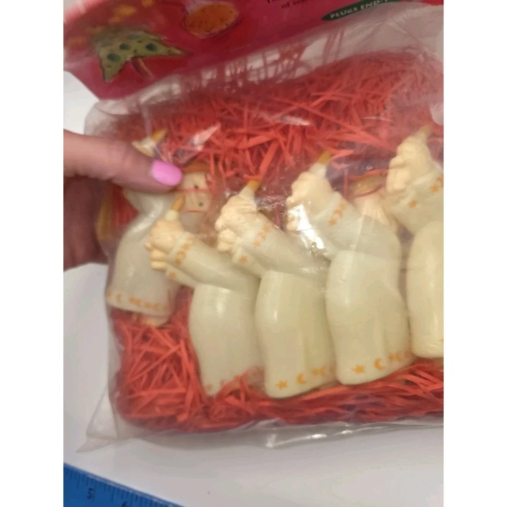 Vintage 1999 Angel Theme Primal Lite Holiday String Light Set Blow Mold